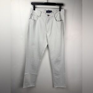 Grayers Men's Jeans Chino Pants Premium Five Pocket 100% Cotton 30Wx34 Off-White